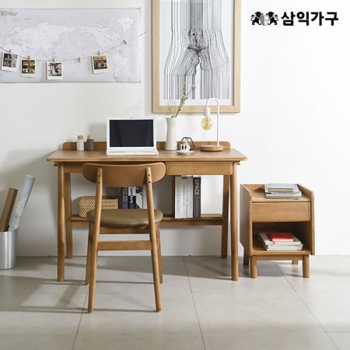 ★썸머빅찬스★스탠리 디자인 원목 책상/의자/협탁/선반장